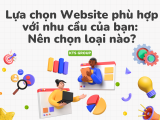 Lựa chọn Website phù hợp với nhu cầu của bạn: Nên chọn loại nào?